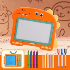 Bavytoy Kreslící a magnetická tabulka 2v1 oranžová