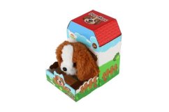 Pes Max 15x12cm na baterie se zvukem s pohybem v krabici