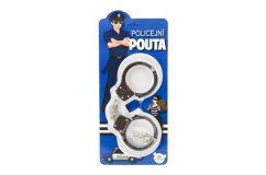 Pouta policejní kov 17cm s klíčem na kartě