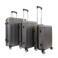 Bavy Cestovní kufr skořepinový Dark grey - set 3 ks