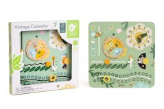 Kalendář dřevěný v anglickém jazyce