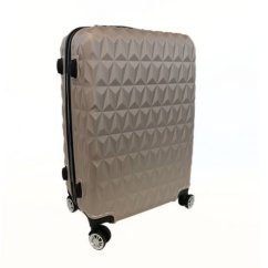 Bavy Cestovní kufr skořepinový 24" Diamond Gold beige