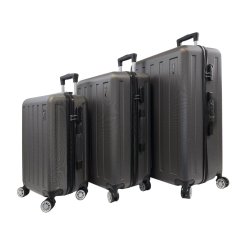 Bavy Cestovní kufr skořepinový Dark grey - set 3 ks