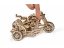 Ugears 3D dřevěné mechanické puzzle UGR-10 Motorka (scrambler) s vozíkem