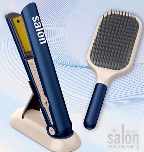 Bavytoy Vlasový salon s žehličkou