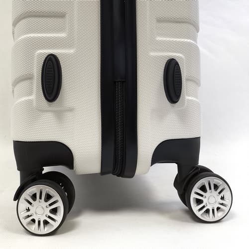 Bavy Cestovní kufr skořepinový 28" Ribs White