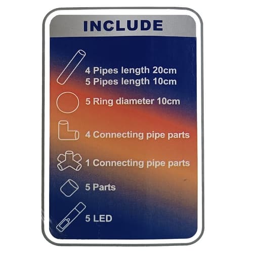 Bavytoy Házení kroužků s LED světlem