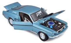 Maisto - Ford Mustang GT Cobra Jet FB 1968, metal modrá, 1:18