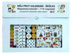 Kalendár magnetický - Škôlka 114ks magnetiek v kartóne SK verze