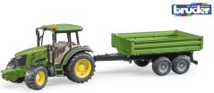 Bruder 2108 Traktor John Deere 5115 M s valníkem-šedá kola