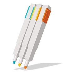 LEGO Zvýrazňovače, mix barev - 3 ks