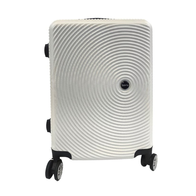 Bavy Cestovní kufr skořepinový 20" Circle White