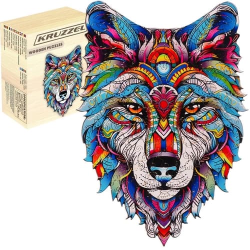 Wooden puzzle - Vlk