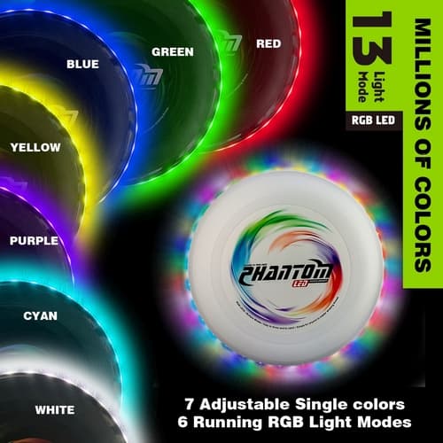 Bavytoy LED létající disk Frisbee 9" bílý