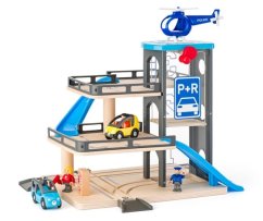 Woody Garáž s autíčky a heliportem