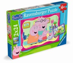 Puzzle Prasátko Peppa 2x24 dílků