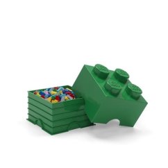 LEGO úložný box 4  - tmavě zelená