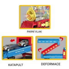 Parní vlak s funkcí páry