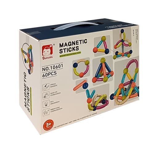 Magnetická stavebnice 60 ks Sticks