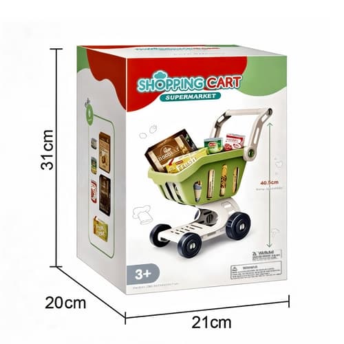 Bavytoy Nákupní vozík s příslušenstvím