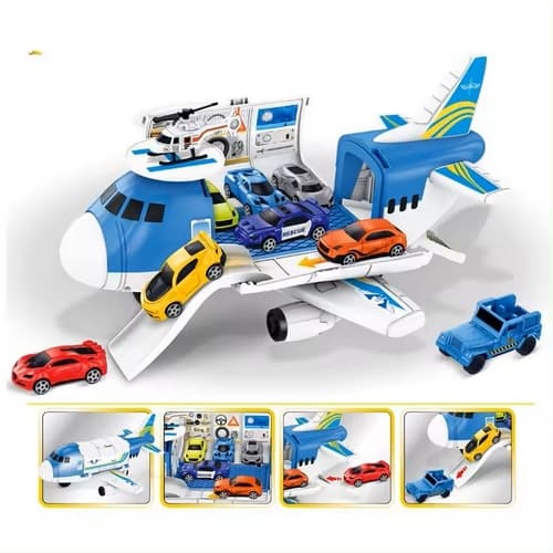 Bavytoy Letadlo s heliportem modré