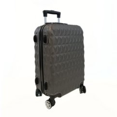 Bavy Cestovní kufr skořepinový 20" Diamond Dark grey