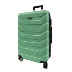 Bavy Cestovní kufr skořepinový 24"  Ribs Light green