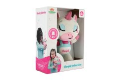 Jednorožec Chrupík usínáček plyš/plast na baterie se zvukem se světlem v krabici 22x30x10,5cm 6m+