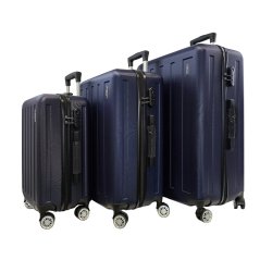Bavy Cestovní kufr skořepinový Stripes Navy - set 3 ks