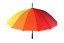 Deštník vystřelovací duhový