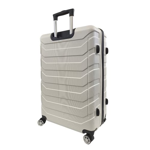 Bavy Cestovní kufr skořepinový 28" Ribs White