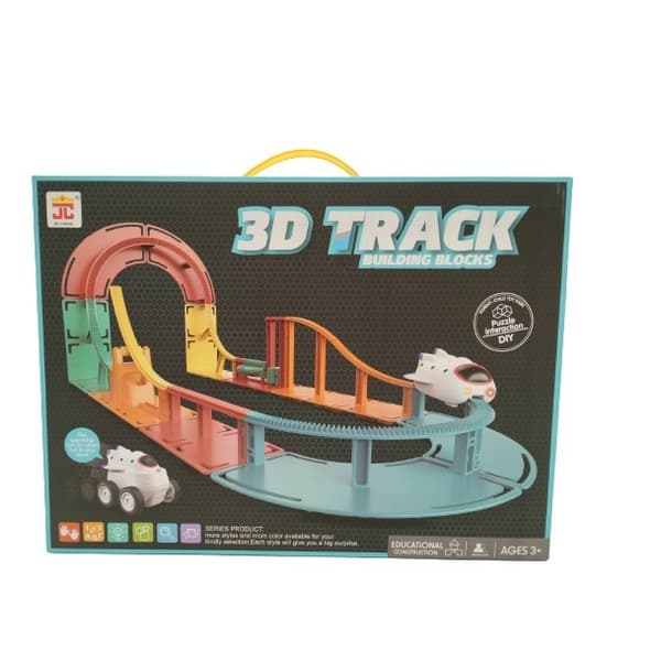 Bavytoy Barevná 3D elektrická dráha 31ks