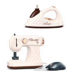 Dětský šicí stroj a žehlička