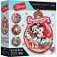 Dřevěné puzzle Vánoční dobrodružství Mickeyho a Minnie 160 dílků 18,2x24,2cm v krabici 20x20x6cm