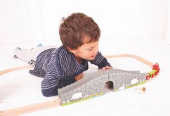 Bigjigs Rail Farma most s tunelem