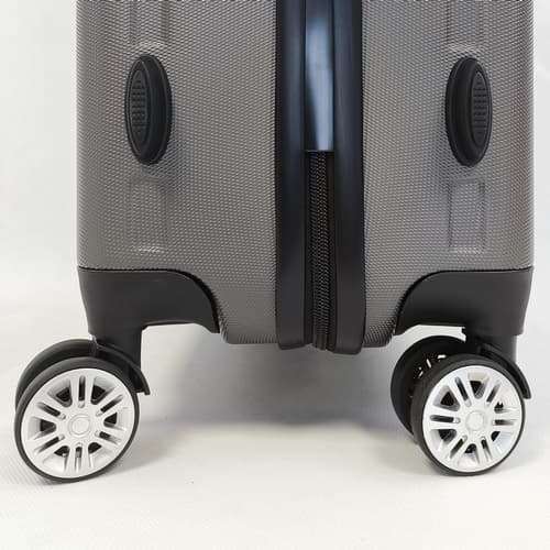 Bavy Cestovní kufr skořepinový 20" Stripes Dark grey
