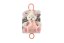 Růžový medvěd 18 cm na postýlku/kočárek s natahovacím hracím strojkem