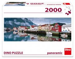 DINO puzzle 2000 Rybářská vesnice panoramic