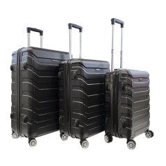 Bavy Cestovní kufr skořepinový Black - set 3 ks