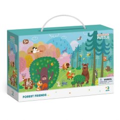 TM Toys Dodo Puzzle s hledáním obrázků Lesní kamarádi 80 dílků