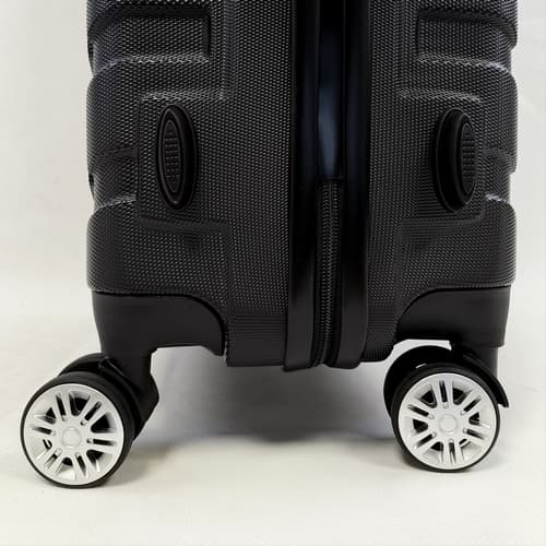 Bavy Cestovní kufr skořepinový 24" Ribs Black