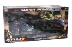 Vojenské auto s přívěsem set, 63 cm