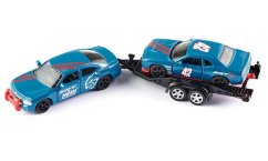 SIKU Super 2565 - Dodge Charger se závodním autem na vleku 1:55