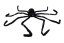 Pavouk velký plyš na baterie se světlem v sáčku karneval