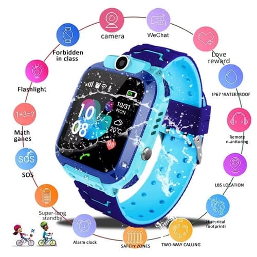 Chytré hodinky modré