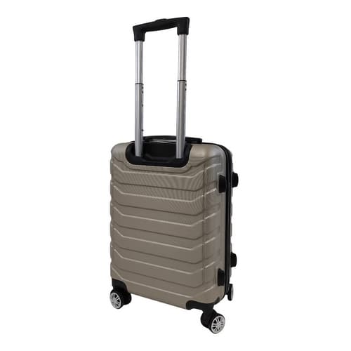 Bavy Cestovní kufr skořepinový 20" Ribs Gold beige