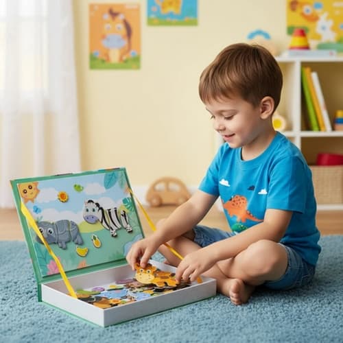 Montessori vzdělávací puzzle africká zvířata