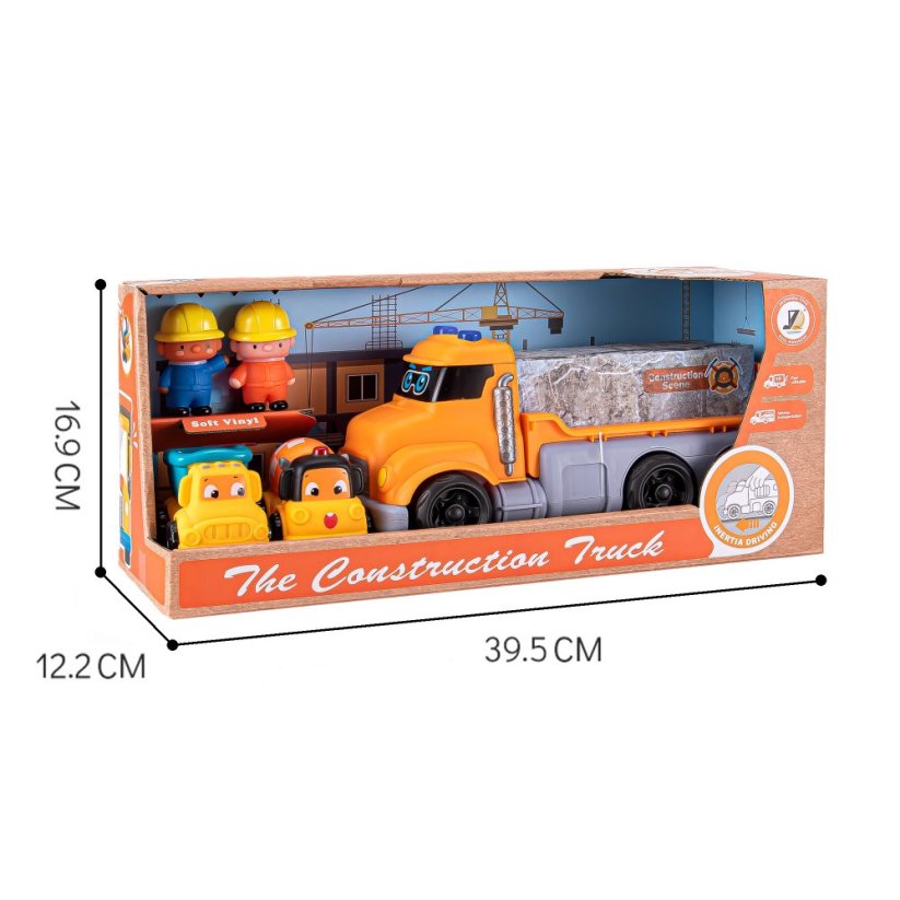 Bavytoy stavební truck s autíčky