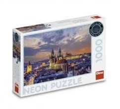 Puzzle Pohled na Hradčany 1000 dílků neon