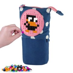 PIXIE CREW Pop Up pouzdro modré s bílým puntíkem, malý panel